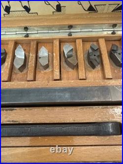 Vintage Impero T. 10 PLP-KIT Lathe Tool Holder & Carbide Turning Set Box RARE