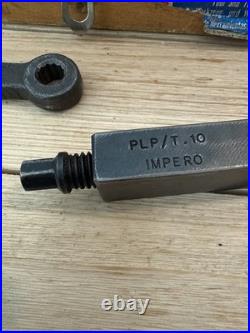 Vintage Impero T. 10 PLP-KIT Lathe Tool Holder & Carbide Turning Set Box RARE