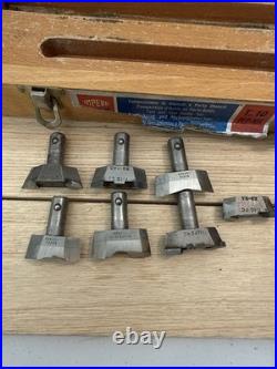 Vintage Impero T. 10 PLP-KIT Lathe Tool Holder & Carbide Turning Set Box RARE