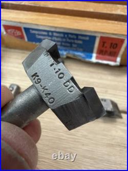 Vintage Impero T. 10 PLP-KIT Lathe Tool Holder & Carbide Turning Set Box RARE