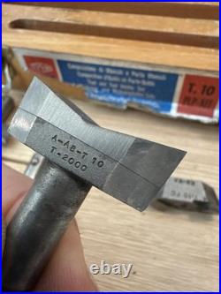 Vintage Impero T. 10 PLP-KIT Lathe Tool Holder & Carbide Turning Set Box RARE