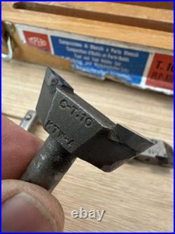 Vintage Impero T. 10 PLP-KIT Lathe Tool Holder & Carbide Turning Set Box RARE