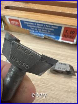 Vintage Impero T. 10 PLP-KIT Lathe Tool Holder & Carbide Turning Set Box RARE