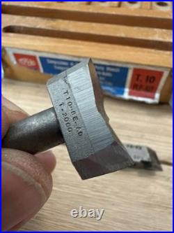 Vintage Impero T. 10 PLP-KIT Lathe Tool Holder & Carbide Turning Set Box RARE