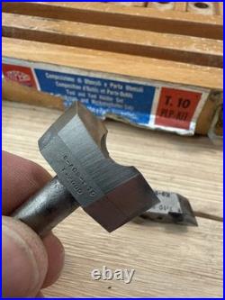 Vintage Impero T. 10 PLP-KIT Lathe Tool Holder & Carbide Turning Set Box RARE