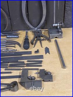 Vintage L. S. Starrett Tools Machinist Tools Rex Blue Chip Cutting Bars Lathe Wow