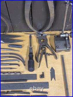 Vintage L. S. Starrett Tools Machinist Tools Rex Blue Chip Cutting Bars Lathe Wow