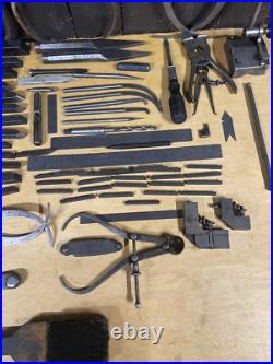 Vintage L. S. Starrett Tools Machinist Tools Rex Blue Chip Cutting Bars Lathe Wow