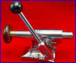 Vintage Levin Lever Operated Tailstock With 8mm Collet For Watchmakers Lathe