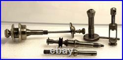 Vintage Lot Of 5 Assortment Of Lathe Parts Tools Watchmaker Jeweler Very Good