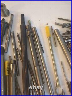 Vintage Lot USA Union Twist Standard Tool Metal Lathe Mandrel Cutter End Mill