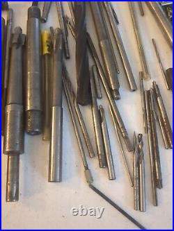 Vintage Lot USA Union Twist Standard Tool Metal Lathe Mandrel Cutter End Mill