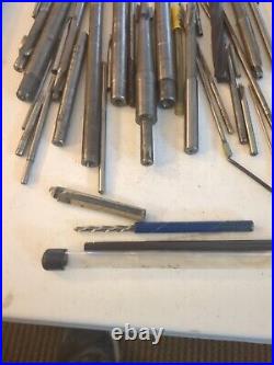 Vintage Lot USA Union Twist Standard Tool Metal Lathe Mandrel Cutter End Mill