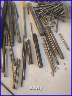 Vintage Lot USA Union Twist Standard Tool Metal Lathe Mandrel Cutter End Mill