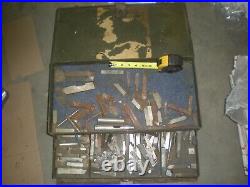 Vintage Metal Lathe Bits/Blades and Box