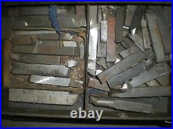 Vintage Metal Lathe Bits/Blades and Box