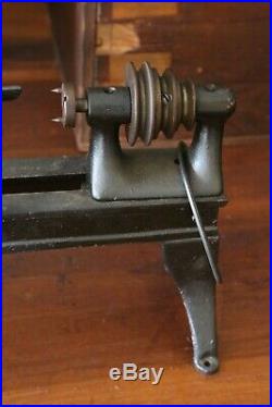Vintage Sypher Mfg Watchmakers / Jewelers Lathe Cast Iron Legs Toledo No motor