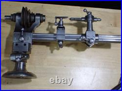 Vintage Unbranded Watchmakers 8 mm Lathe with Tailstock, Headstock, & Rest used