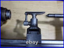 Vintage Unbranded Watchmakers 8 mm Lathe with Tailstock, Headstock, & Rest used