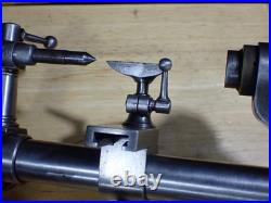 Vintage Unbranded Watchmakers 8 mm Lathe with Tailstock, Headstock, & Rest used