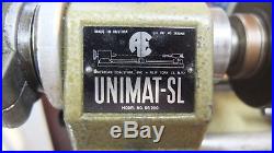 Vintage UniMat-SL DB200 Mini lathe With BORING HEAD And Extra Parts Shop Tool