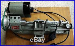 Vintage Unimat DB200 Lathe with Attachments & Wooden Chest