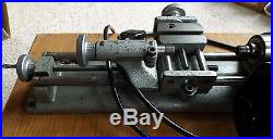 Vintage Unimat DB200 Lathe with Attachments & Wooden Chest