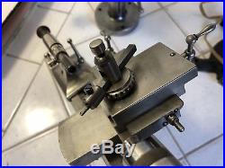 Vintage WOLF JAHN 8mm Watchmakers Jeweler Lathe With Many Watchmaker Tools
