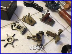 Vintage WOLF JAHN 8mm Watchmakers Jeweler Lathe With Many Watchmaker Tools