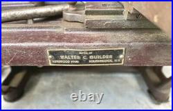 Vintage Walter C. Guilder Lathe Set & Accessories Diehl Motor