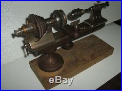 Vintage Watchmaker/Jeweler/Micro Lathe with 3 Jaw Chuck Jaw & More