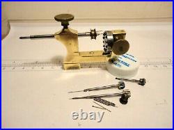 Vintage Watchmaker's Repivoting Drilling Tool/Lathe With Revolving Disk