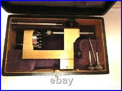 Vintage Watchmaker's Repivoting Drilling Tool/Lathe With Revolving Disk CWZ