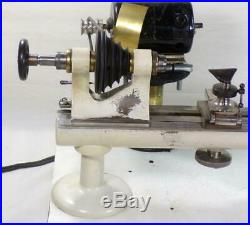 Vintage Watchmakers Boley 8MM Lathe withHeadstock&Tailstock/Tool Rest/Motor WORKS