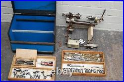 Vintage Watchmakers lathe. Am Watch-Tool Co. With Tools, Attachments and Motor