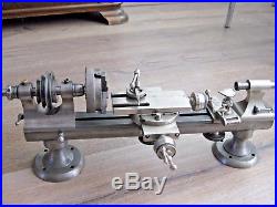 Vintage and Rare Watchmakers lathe Lorch Schmidt-quality German lathe 8 mm