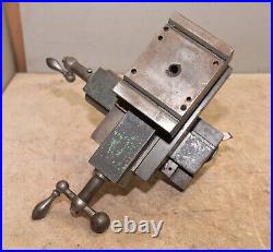 Vintage watchmaker lathe X Y cross slide vise tool post cutter work holder tool