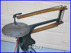 Vtg SMALL HOBBIES TREADLE LATHE & SAW, MADE IN ENGLAND