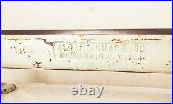 Vtg antique Sloan & Chace no. 6 bench metal lathe bed 38 1/4 cast iron