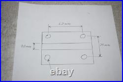 W2448 Tool Holder Block for Nakamura Tome CNC Lathe 69 x 71 mm