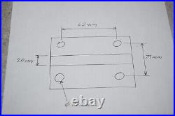 W2448 Tool Holder Block for Nakamura Tome CNC Lathe 69 x 71 mm