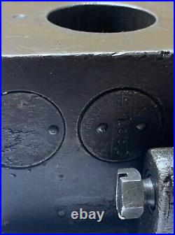 WARNER & SWASEY Two-Post Slide Tool Holder M 1880 1 1/2 Arbor Openings-NICE
