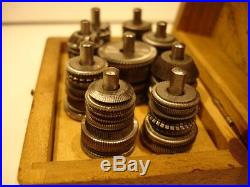 Watchmakers Lathe, 88 Gear Wheel & Scape Wheel Cutters, Milling Tools With Box