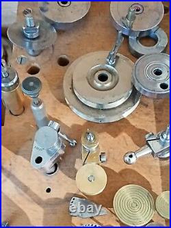 Watch makers lathe box and tools 6mm