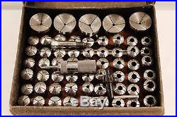Watchmaker Jeweler Lathe Derbyshire WW Collet Set 66pc w Box Moseley-Starrett+