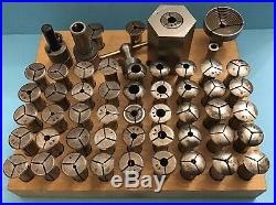 Watchmaker Jewelers Lathe Collets Dale, 50 Collets, Holder Lot