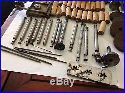 Watchmaker lathe and assorted tools and attachments