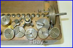 Watchmakers 6mm collet LORCH LATHE Step chucks/Jacot/Rose/Filing rest/saw Tools