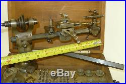 Watchmakers Boxed BOLEY LATHE 6.5mm Compound Slide, 3 Jaw chuck, Step Collets 1/4