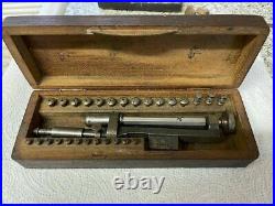 Watchmakers Horological Tool Screw Polishing Lathe, Antique in Box